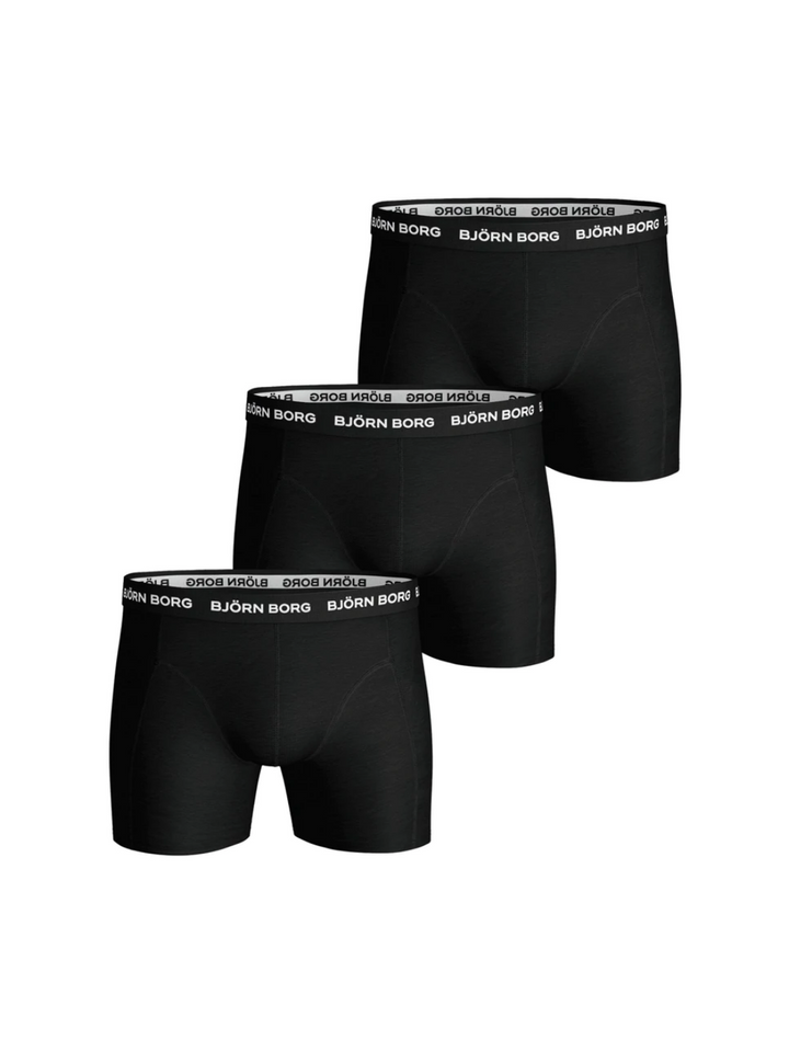 3-Pack Sort Björn Borg Basic Boxer Shorts