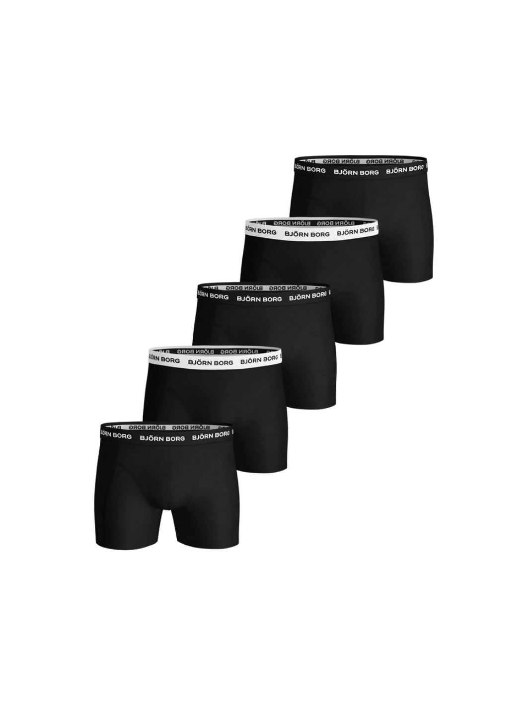 5-Pack Björn Borg Sort Basic Boxer Shorts