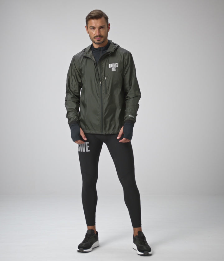 Mörkgrön Björn Borg STHLM Performance Windbreaker