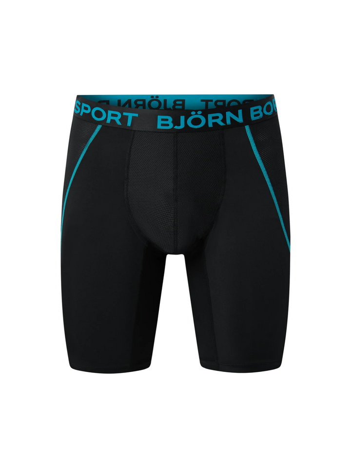 Svart Björn Borg Performance Active rejäla långa shorts