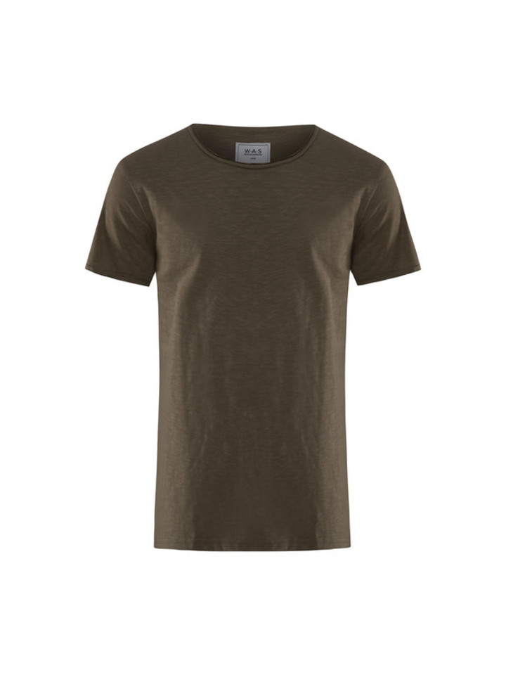 Armégrön WAS Vegas T-shirt i Raw Look