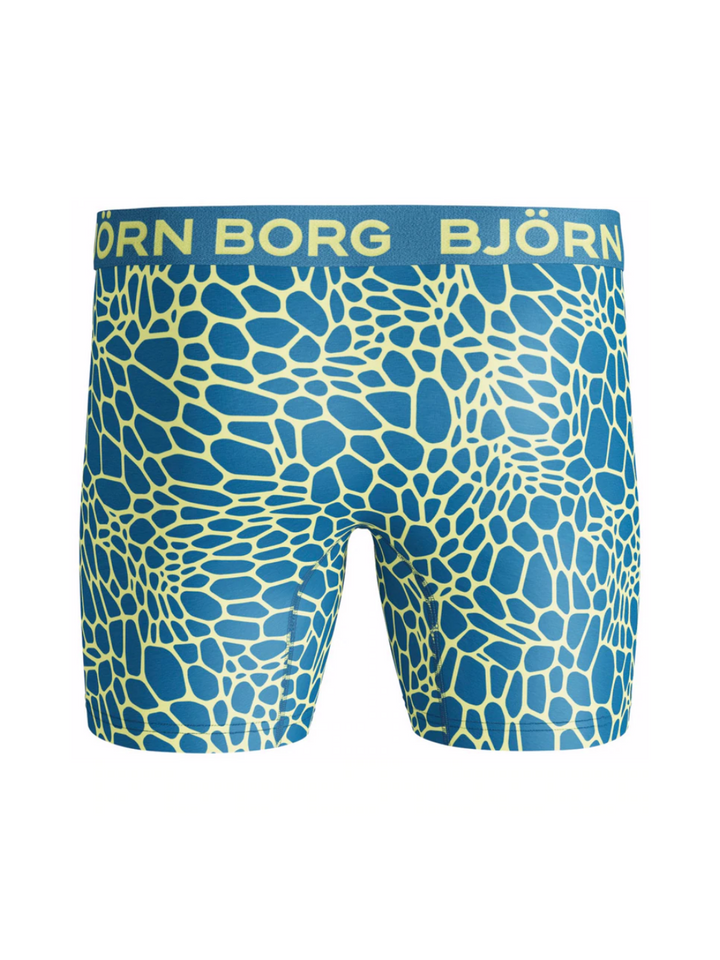 Mönstrad Petrol Björn Borg Performance Boxershorts