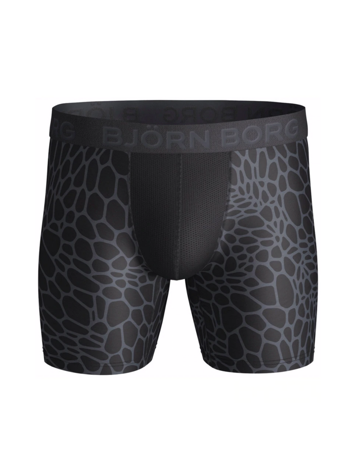 Svartmönstrade Björn Borg Performance Boxershorts