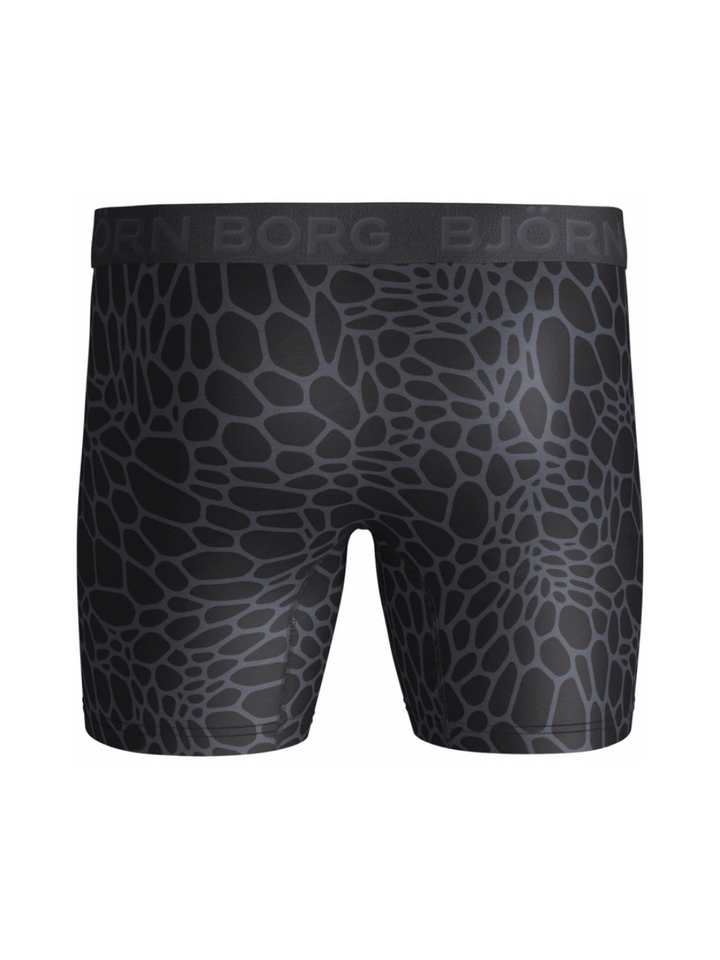 Svartmönstrade Björn Borg Performance Boxershorts