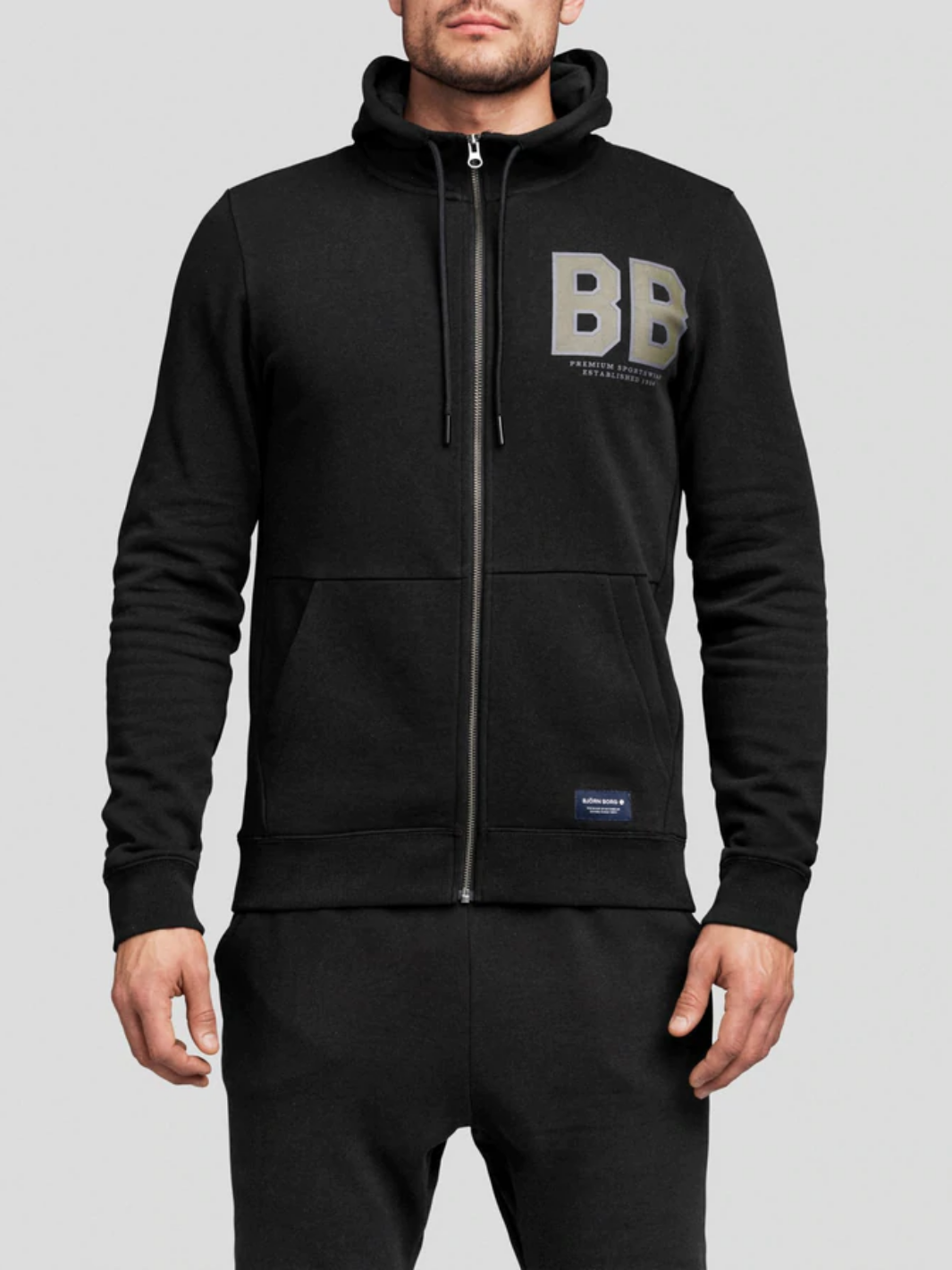 Svart genomskinlig Björn Borg Lon Hoodie