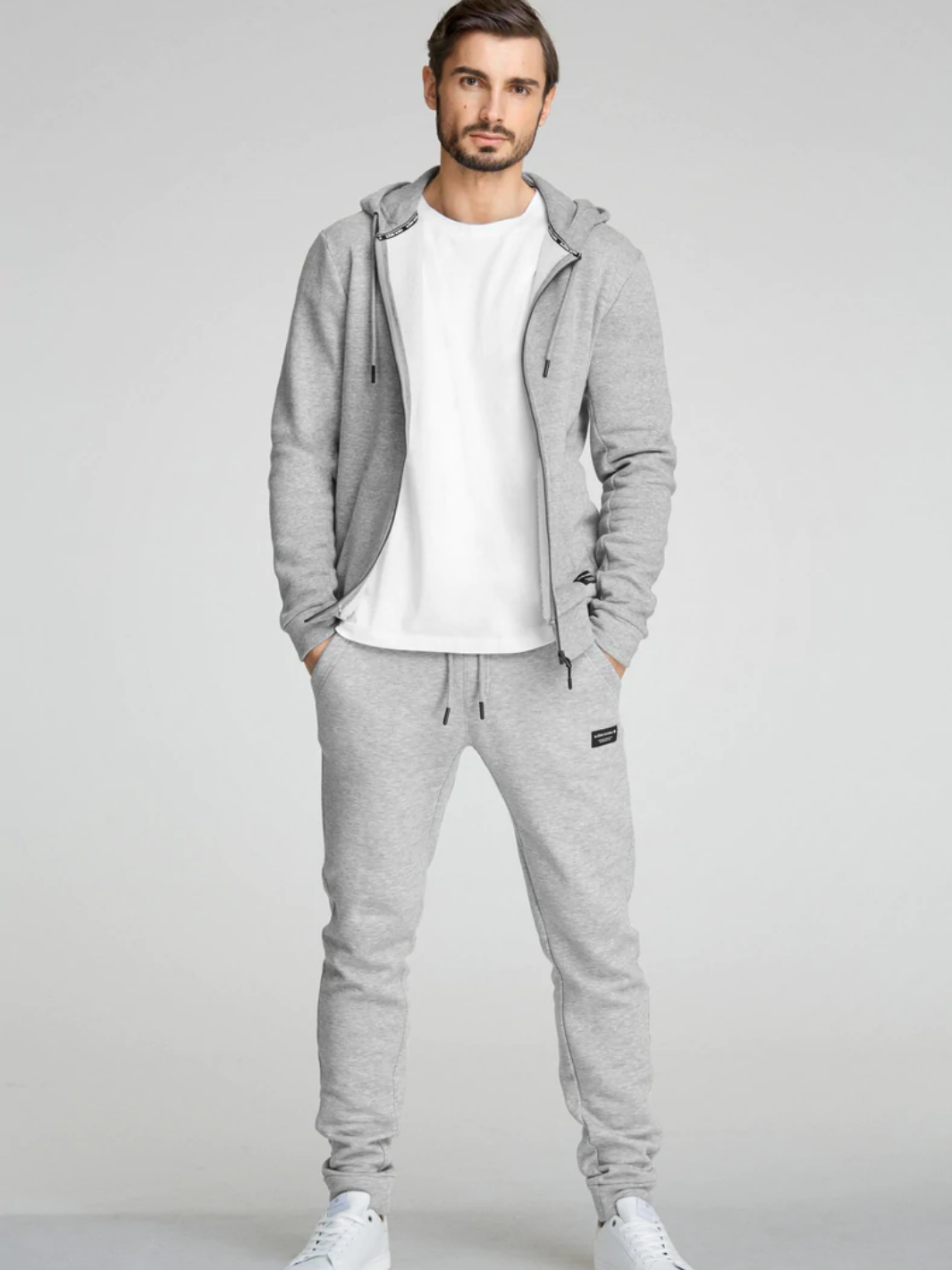 Grå Björn Borg Basic Hoodie