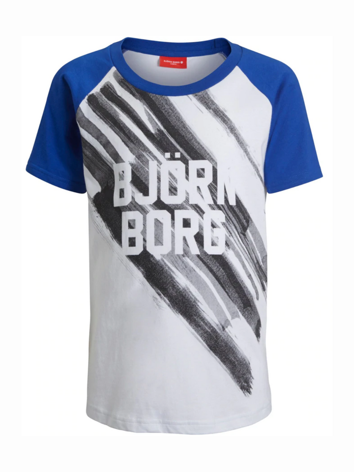 Vit Björn Borg baseball T-shirt för pojkar