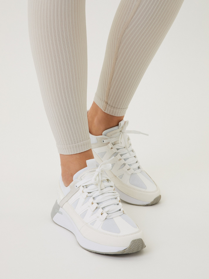 Beige Björn Borg High Waist Rib Tights