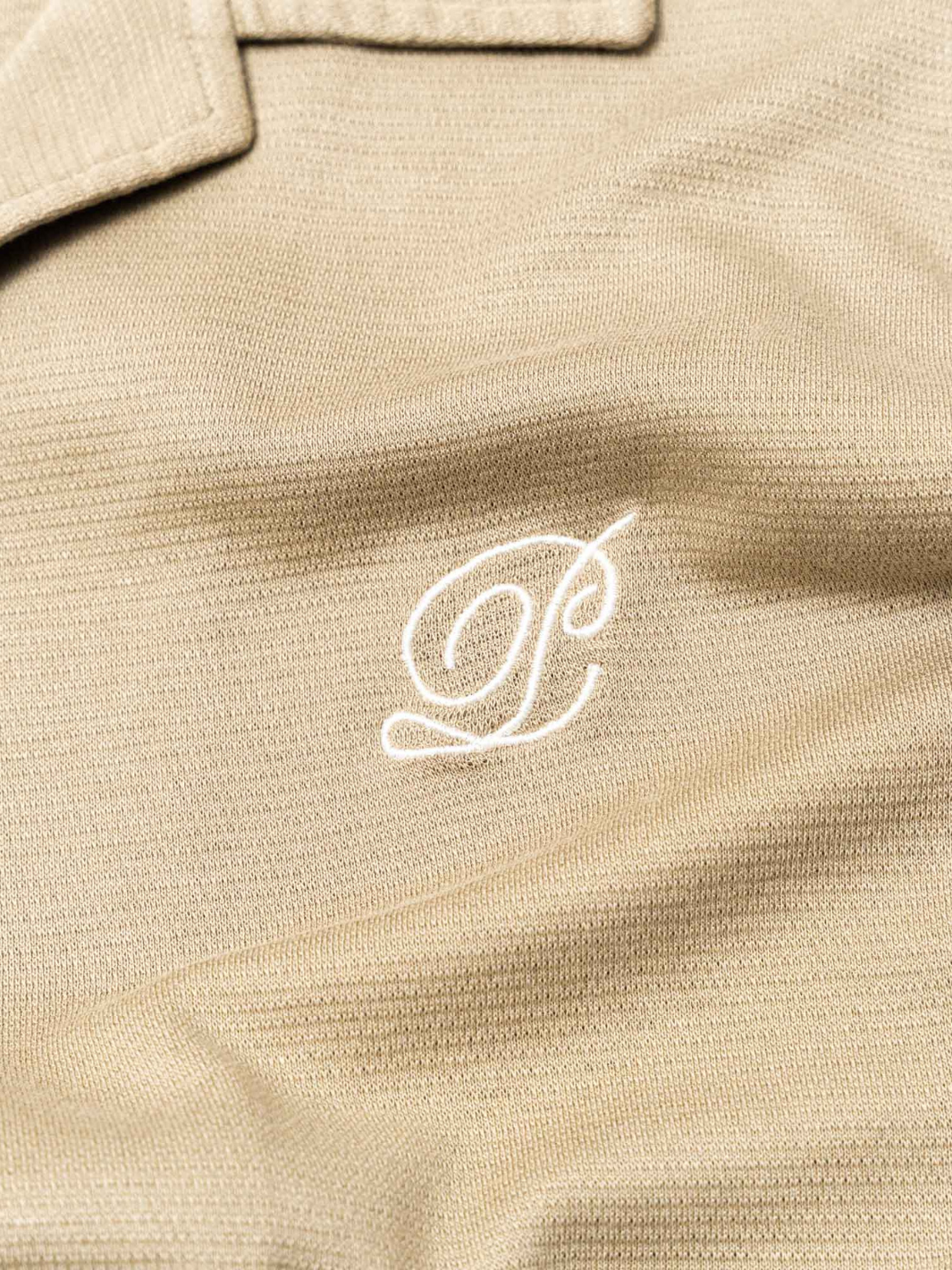 Beige Palapse Camp Collar herrskjorta