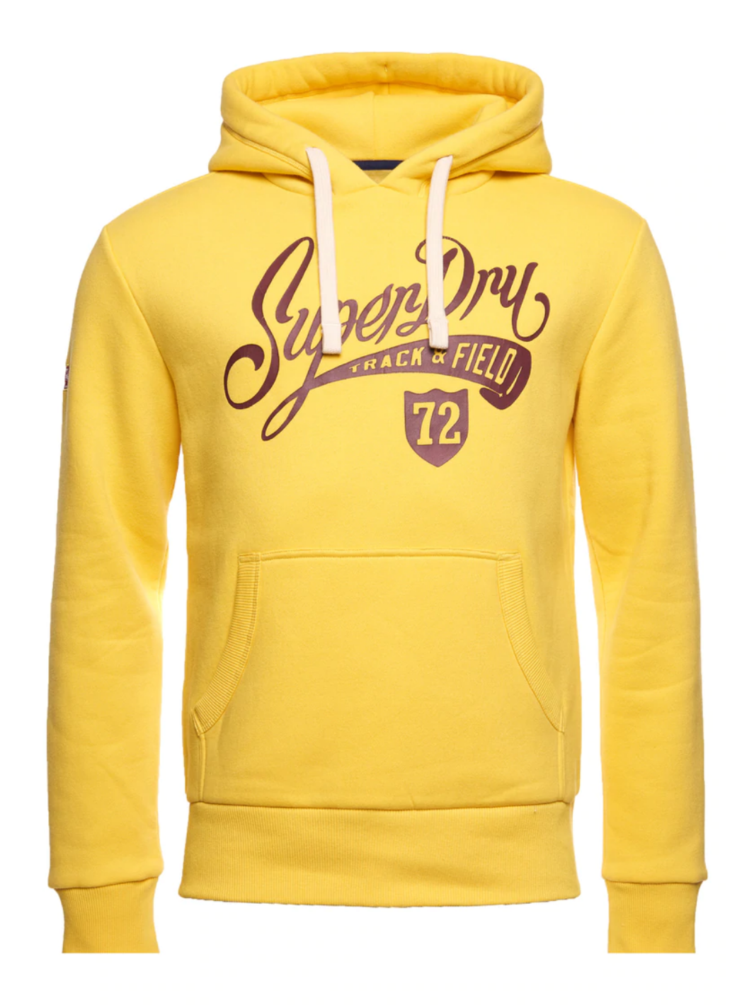 Gul Superdry Collegiate Graphic Luvtröja för män