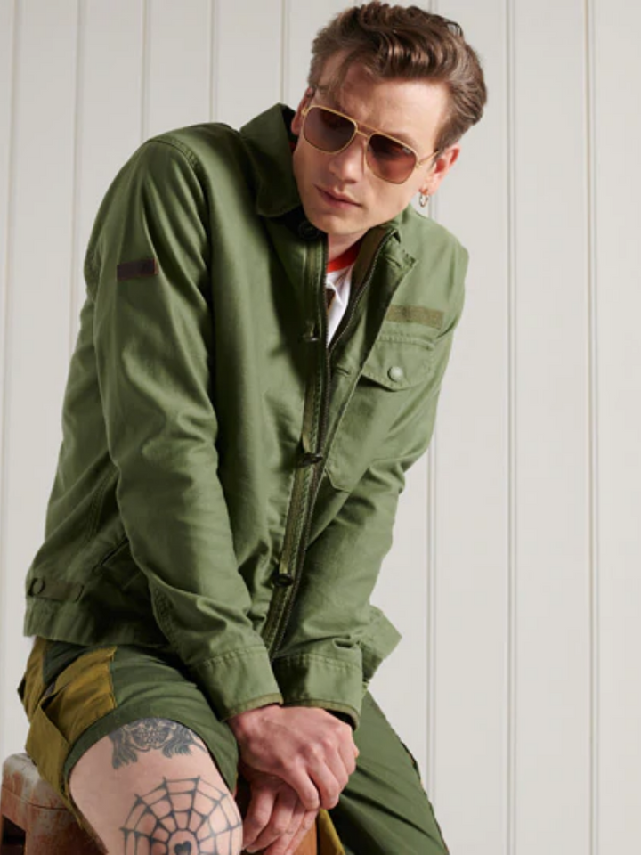 Armégrön Superdry herrjacka