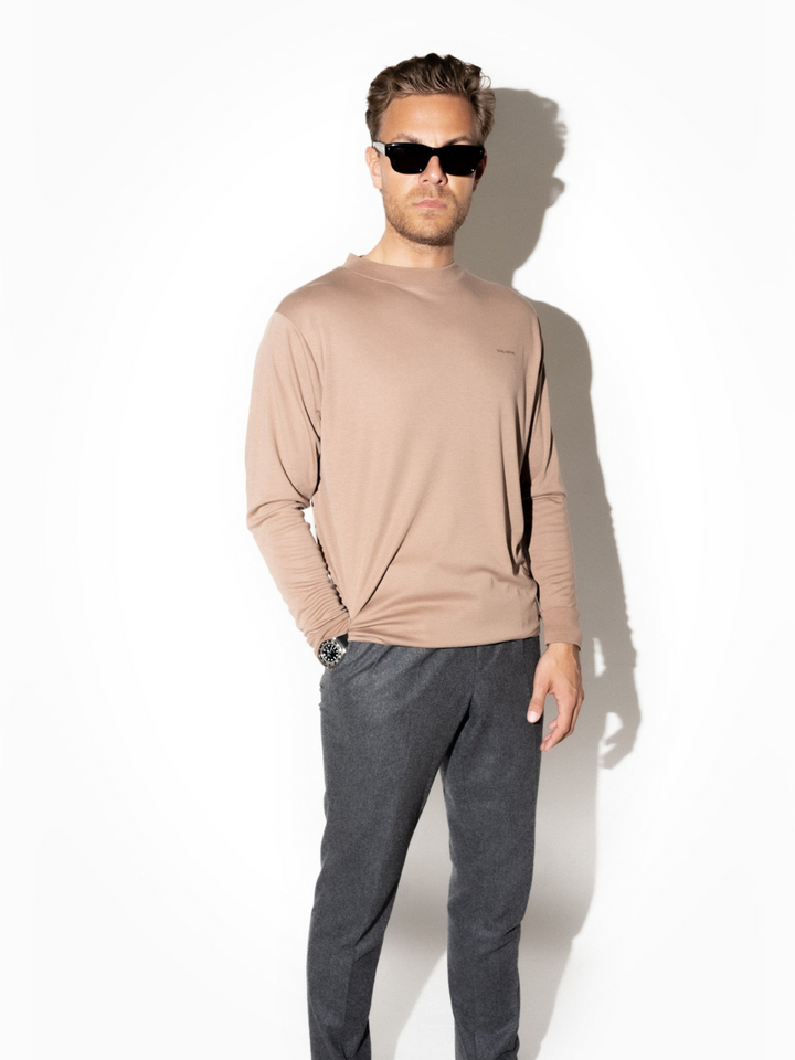 Camel Långärmad Palapse Lyocell T-shirt män