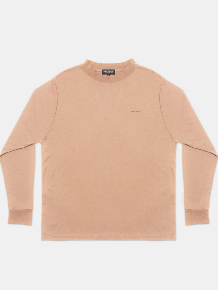 Camel Långärmad Palapse Lyocell T-shirt män