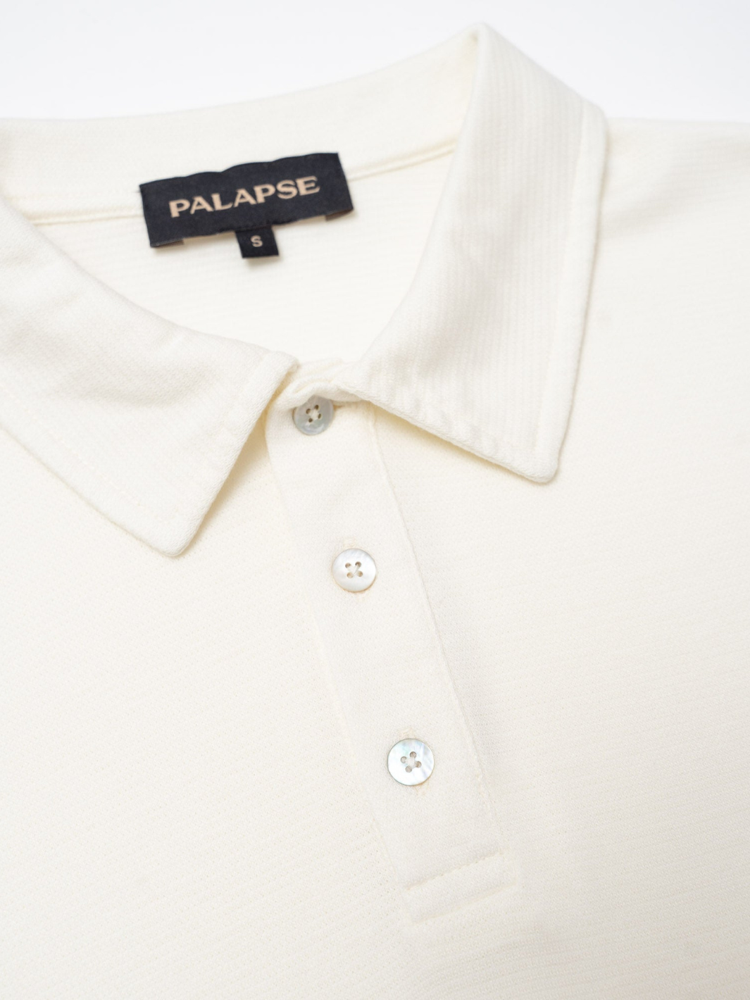 Krämfärgad Palapse Lyocell Polo män