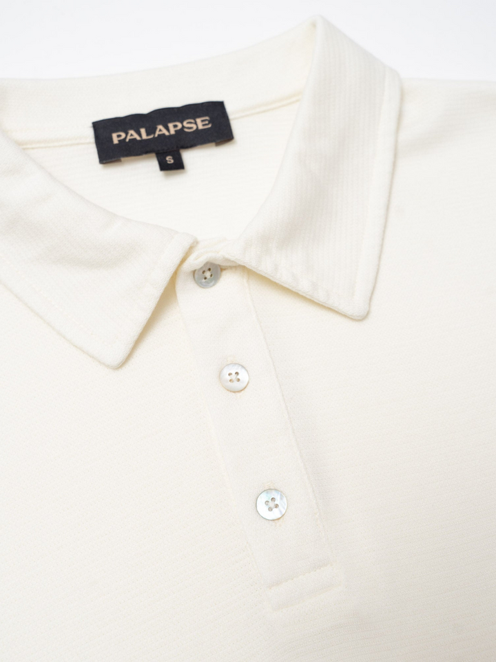Krämfärgad Palapse Lyocell Polo män
