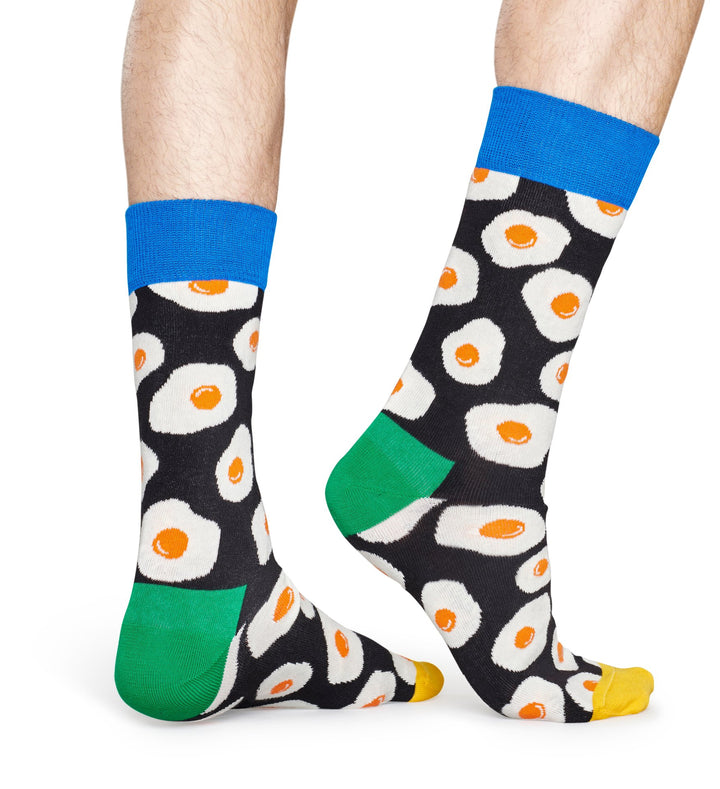 Svarta Happy Socks med speglade ägg för honom