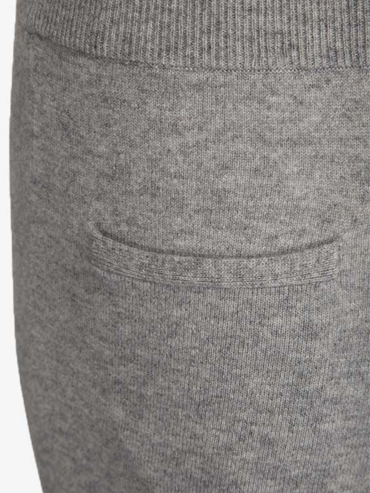 Gråa Moonbeam Cashmere Stickatde Byxor