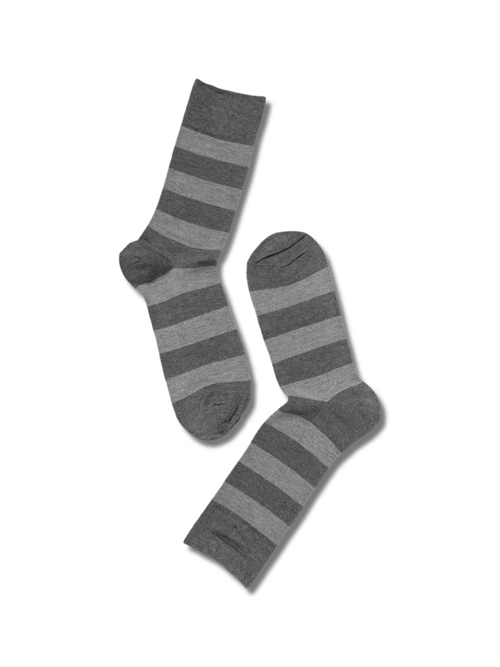 Grårandig Note Bamboo Sock