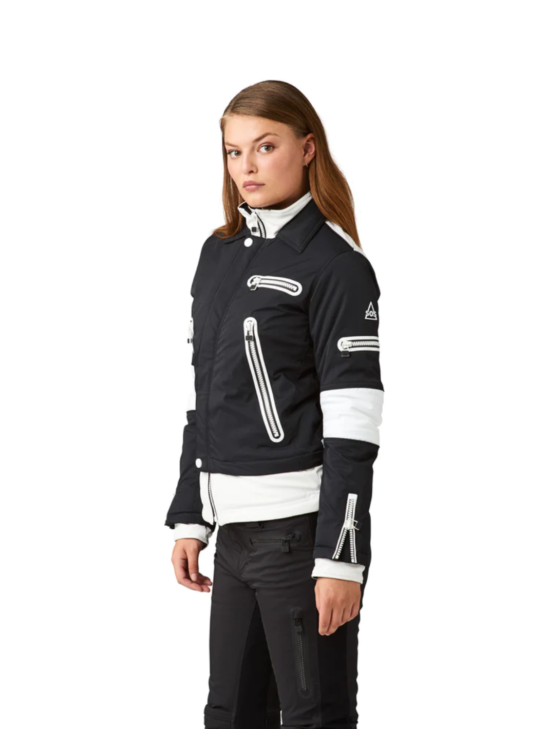 Bikerjacka för kvinnor