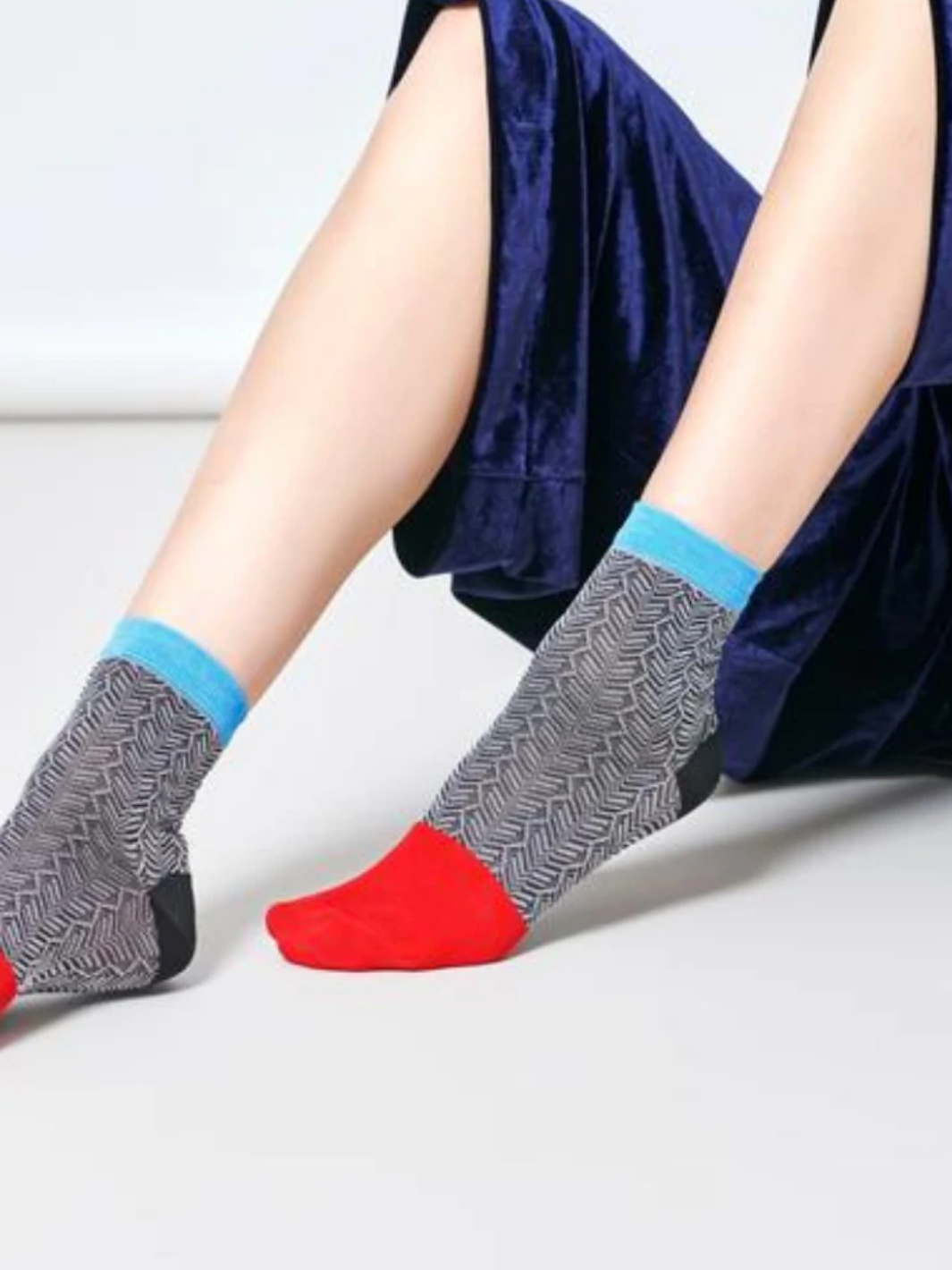 Grå Hysteriaa Jill Ankel Sock