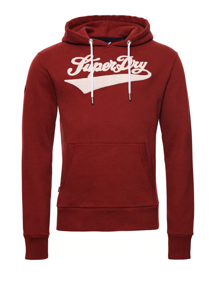 Bordeaux Superdry College Hoodie i begränsad upplaga