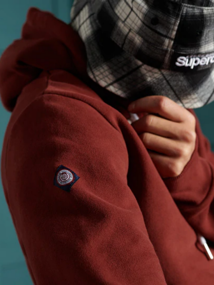 Bordeaux Superdry College Hoodie i begränsad upplaga