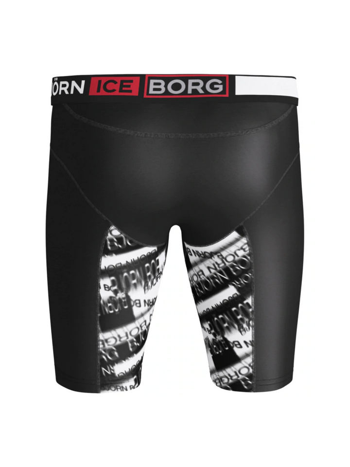 Svart Lång Björn Borg Ice Performance Shorts 1-pack