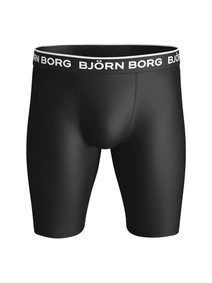 Svarta 1-pack långa Björn Borg Performance boxershorts