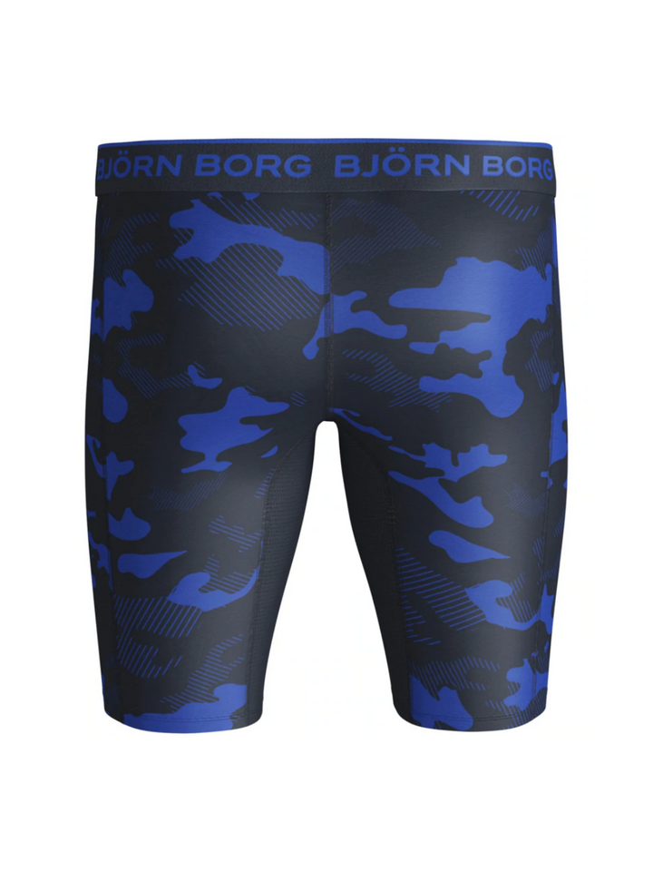 Blå Lång Björn Borg Camouflage Performance Boxershorts