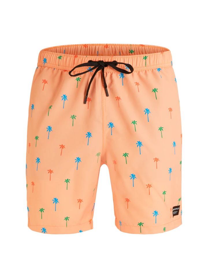 Orange Björn Borg badshorts med palmer