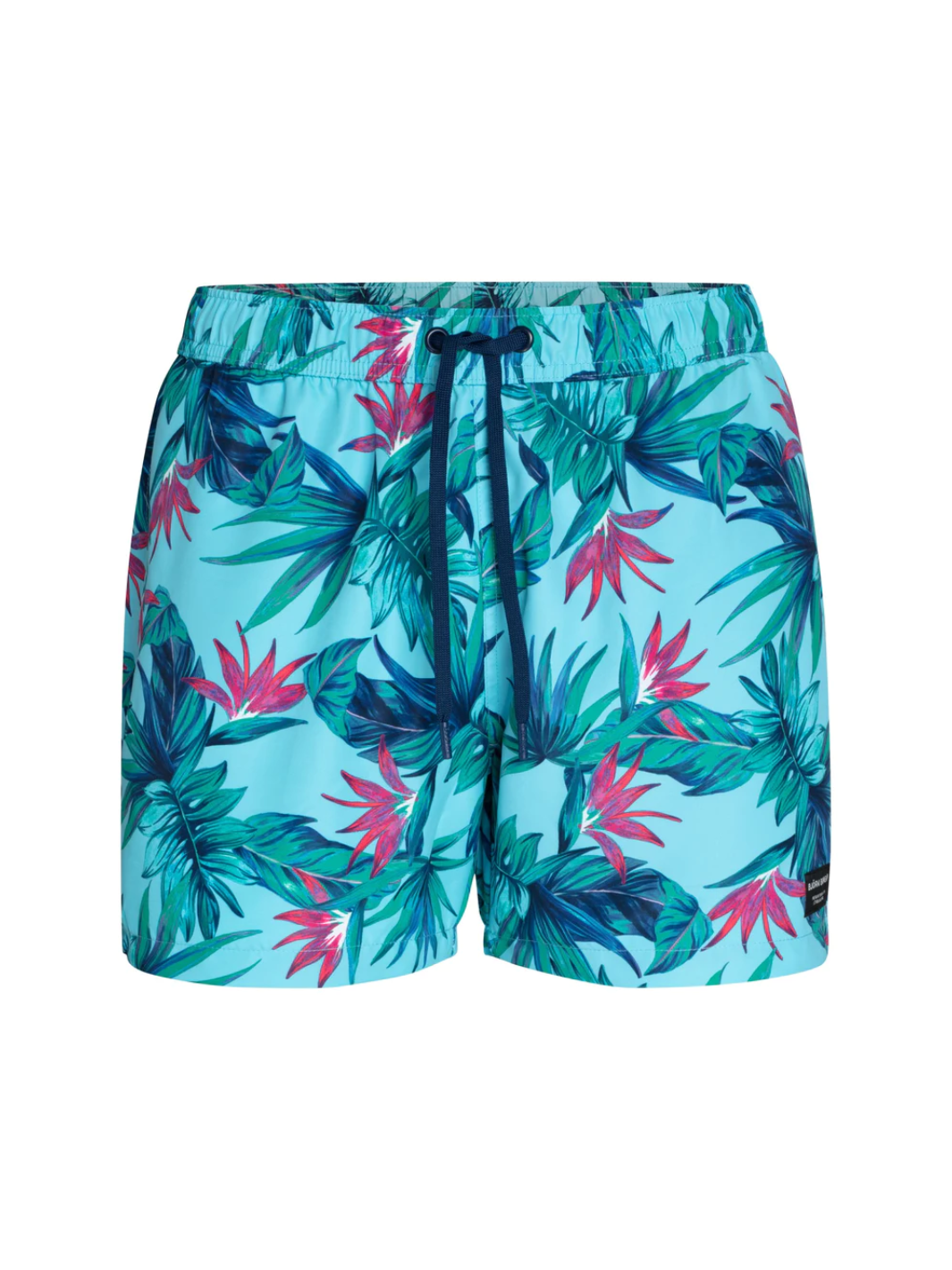 Turkise Björn Borg badeshorts med blomstermotiv