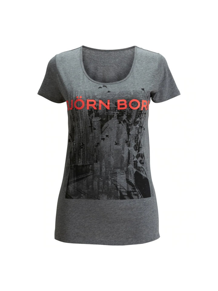 Grå Björn Borg dame T-shirt