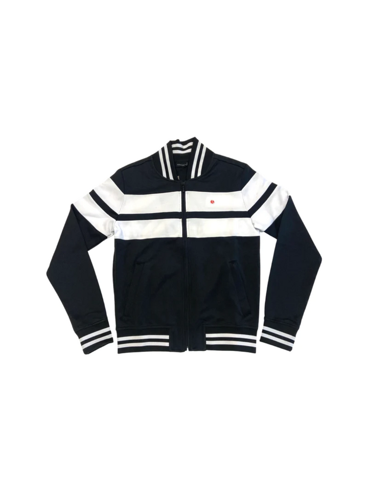 Svart/Vit Björn Sport cardigan med dragkedja