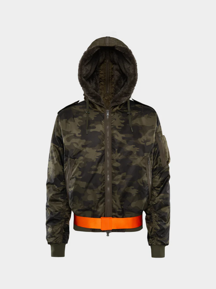 Cliff Bomber hoodiejacka för män