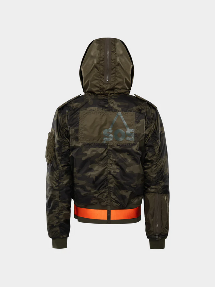 Cliff Bomber hoodiejacka för män