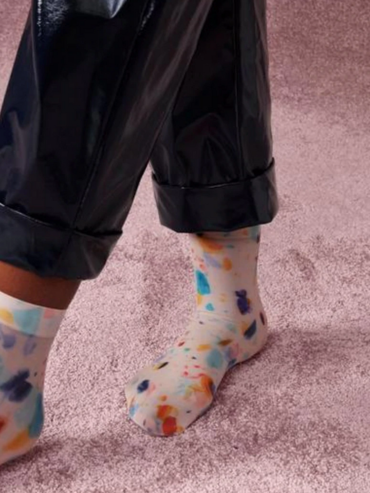 Cream Hysteriaa Mia Ankel Sock