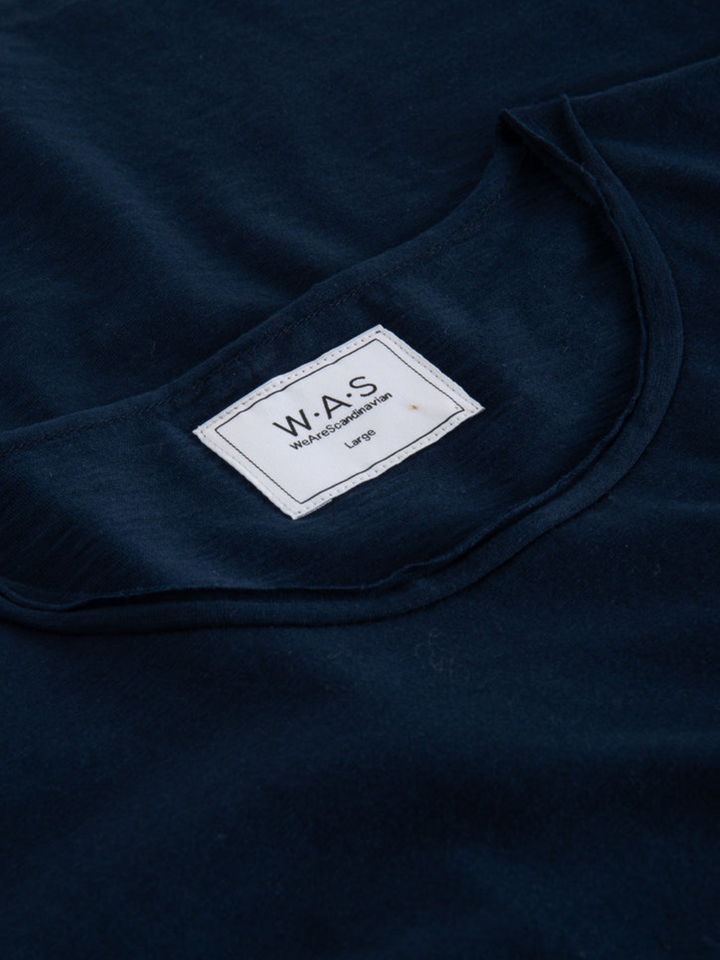Mörkblå WAS Vegas T-shirt i Raw Look