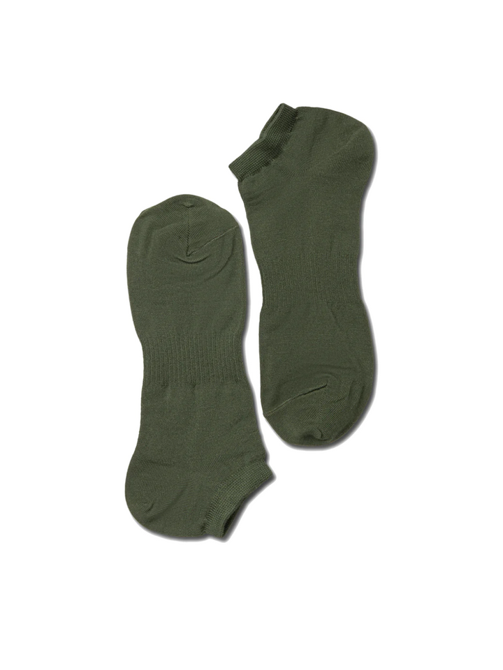 Army Green män Note Bamboo Sneaker Sock