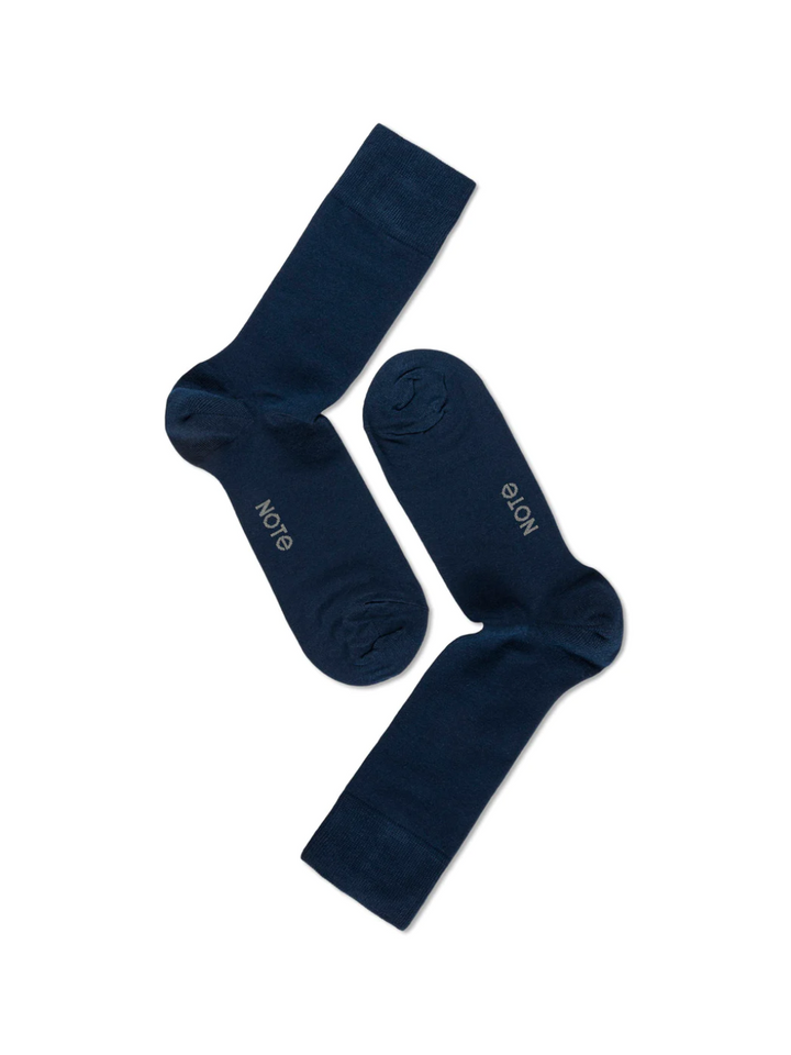 Mörkblå Note Bamboo Sock