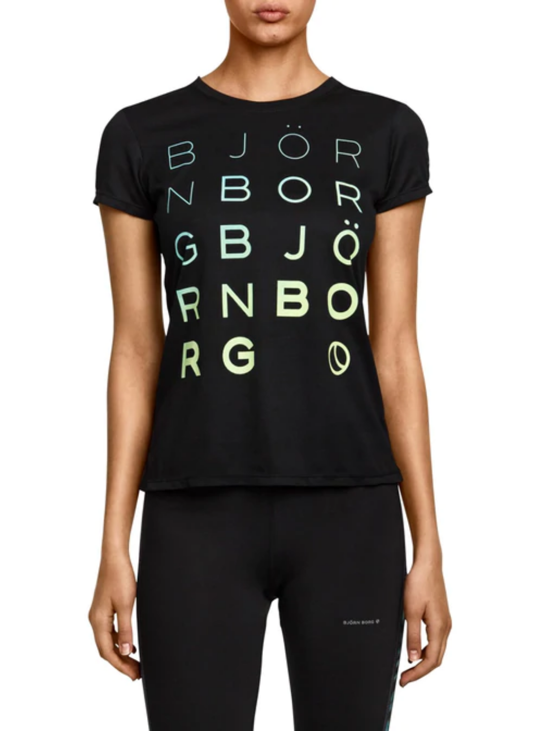 Sort Björn Borg Palma Performance Dame T-Shirt