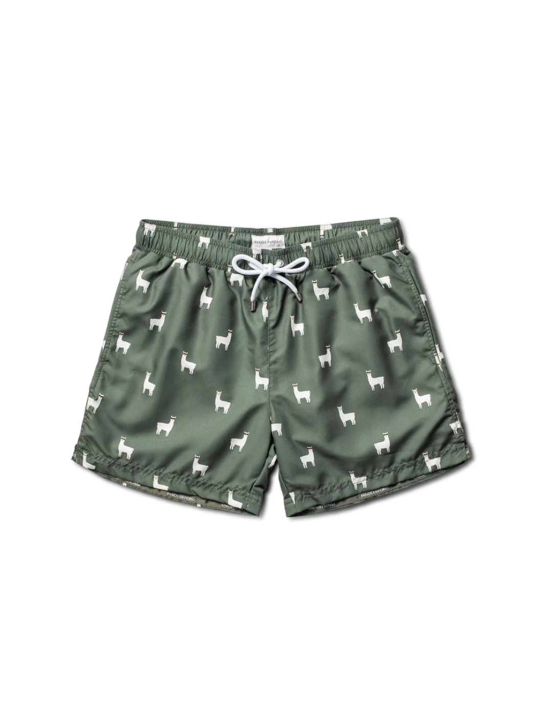 Army Green Panos Emporio Classic Lama badshorts för män