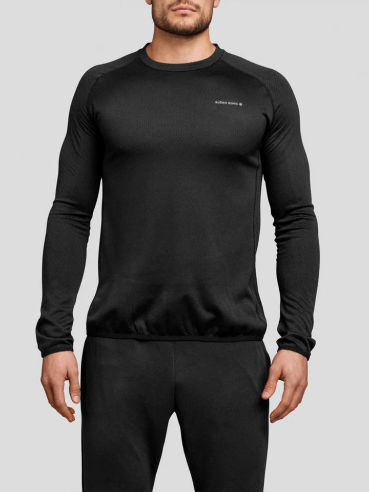 Sort Langærmet Björn Borg Performance T-shirt