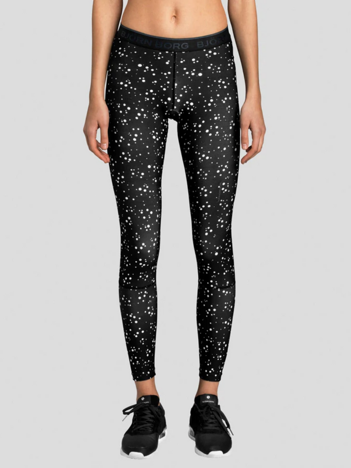 Sort Björn Borg Phoebe Tights Med Prikker