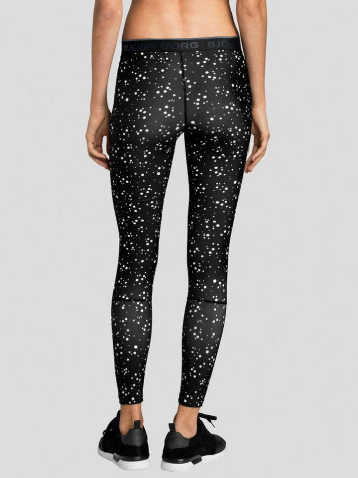Sort Björn Borg Phoebe Tights Med Prikker