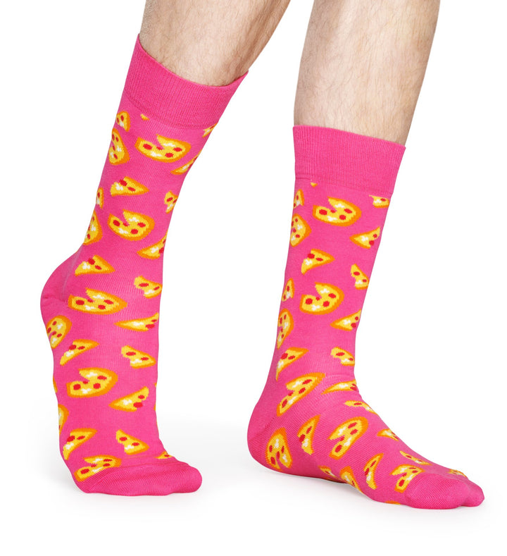 Rosa Happy Socks Pizzasocka för honom