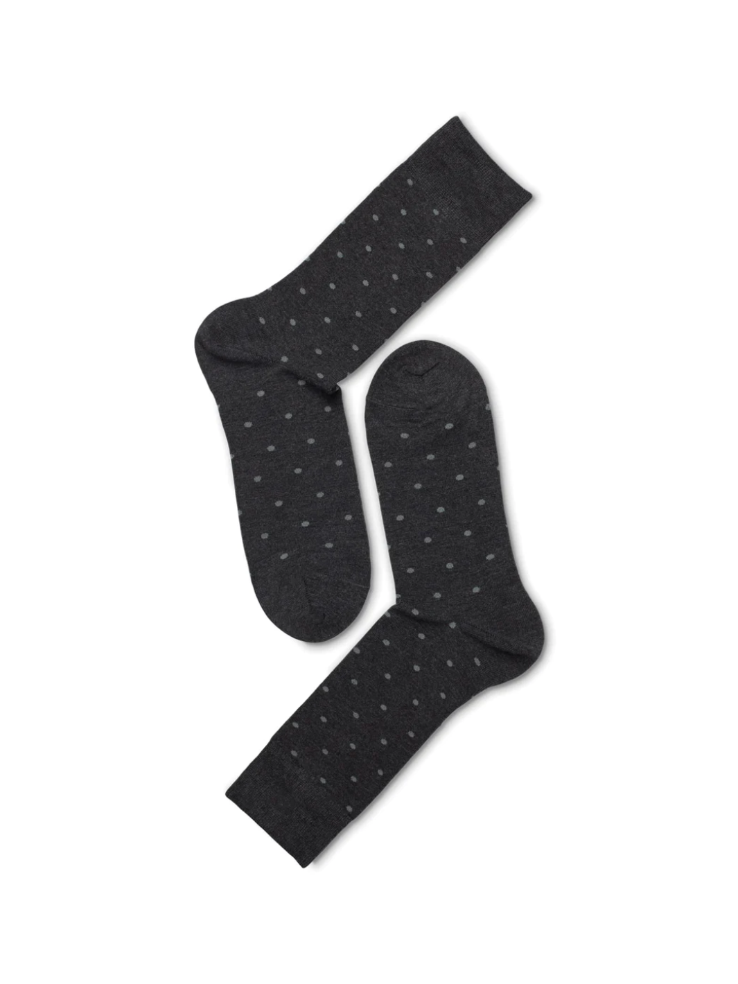 Dotted Charcoal Note Bamboo Sock