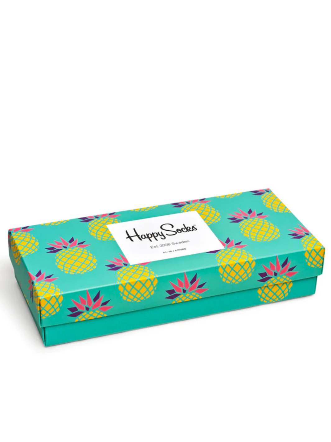 4-pack Happy Socks presentförpackning med fruktmotiv