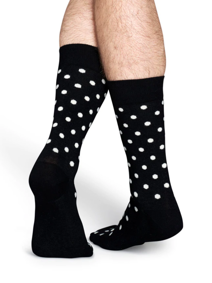 Svarta prickiga Happy Socks för honom