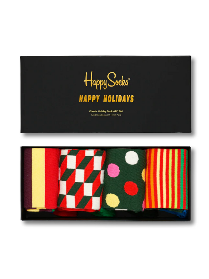 4-pack Happy Socks presentförpackning för honom