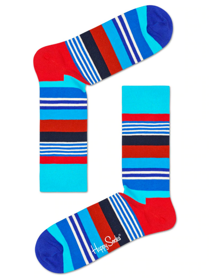 Blå Happy Socks 4-pack nautisk presentförpackning för honom och henne